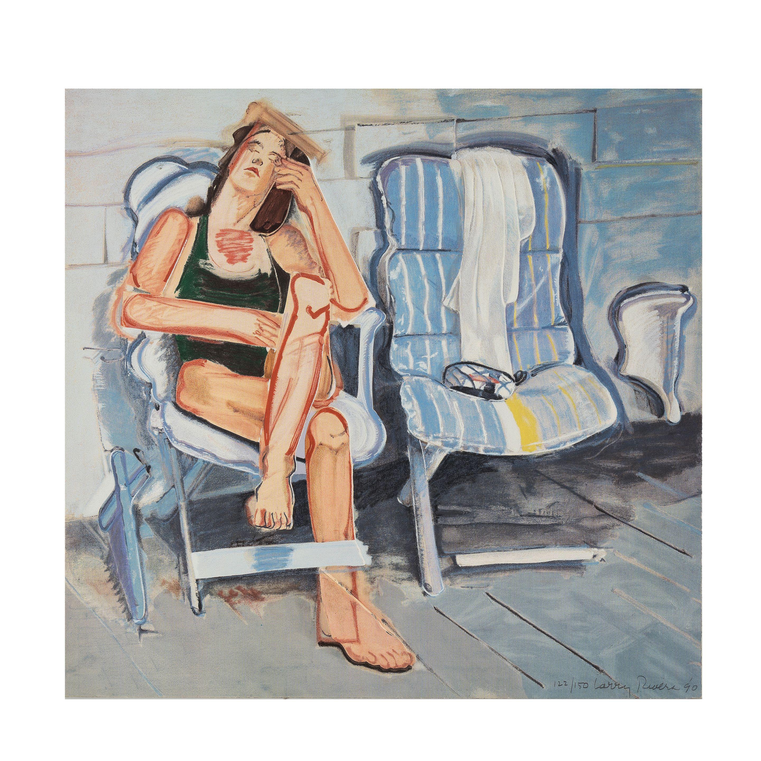 Larry Rivers - House of cards: blue door, 1990