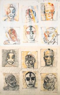 Larry Rivers - Leni\'s Kau People Carbon Color