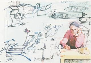 Larry Rivers - On The Phone (Large)