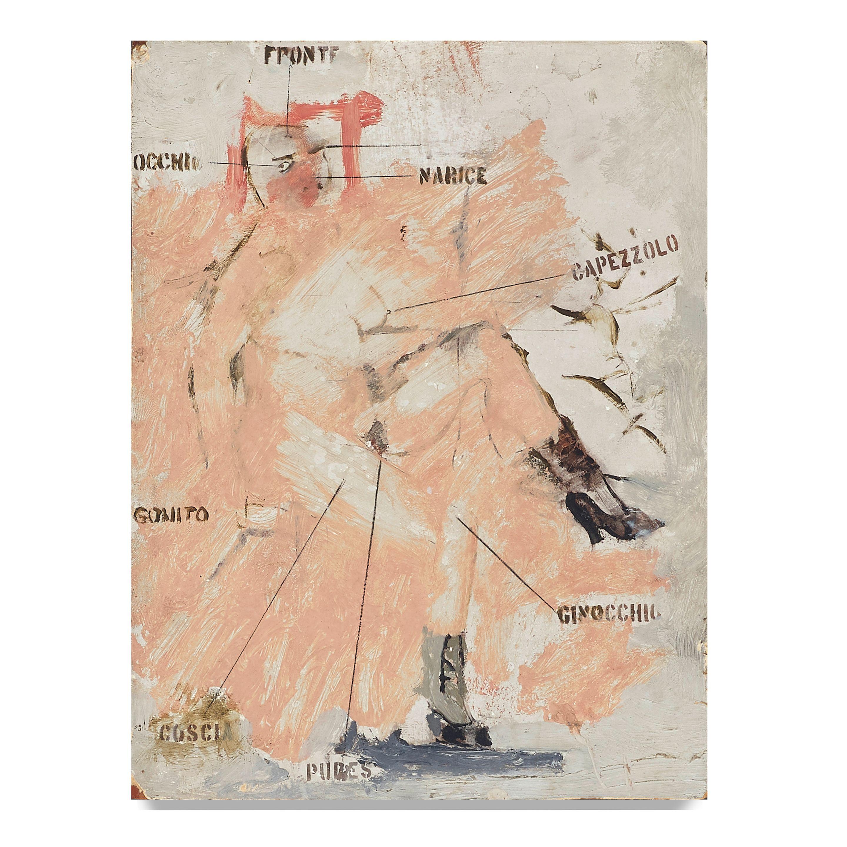 Larry Rivers - Parts of the Body: Italian Vocabulary, 1963