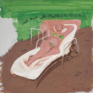 Larry Rivers - Sivia Sunbathing