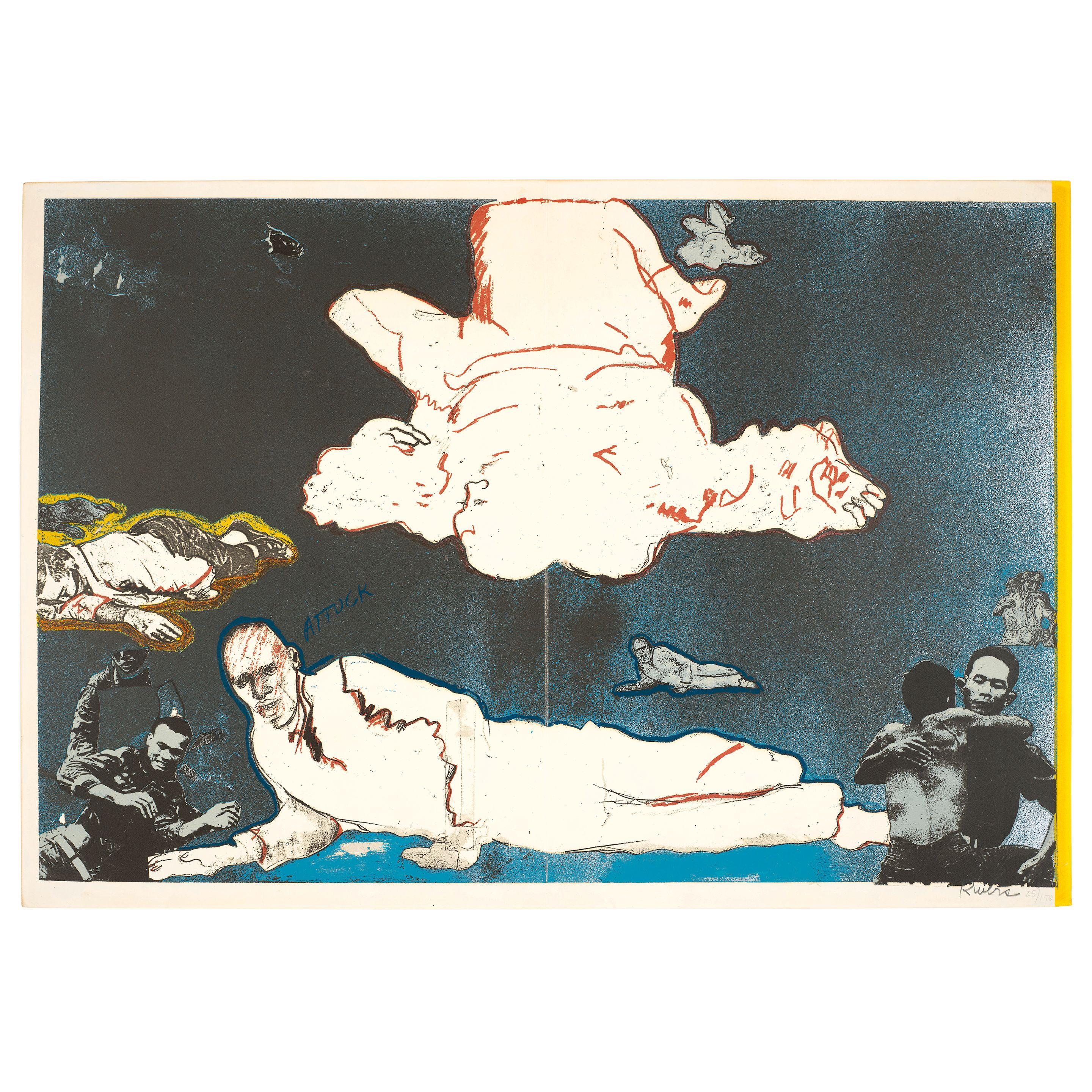 Larry Rivers - Three Plates, from Boston Massacre (3 works)