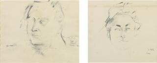 Larry Rivers - Untitled (To Bob); Untitled (For Andy) [Two Works]