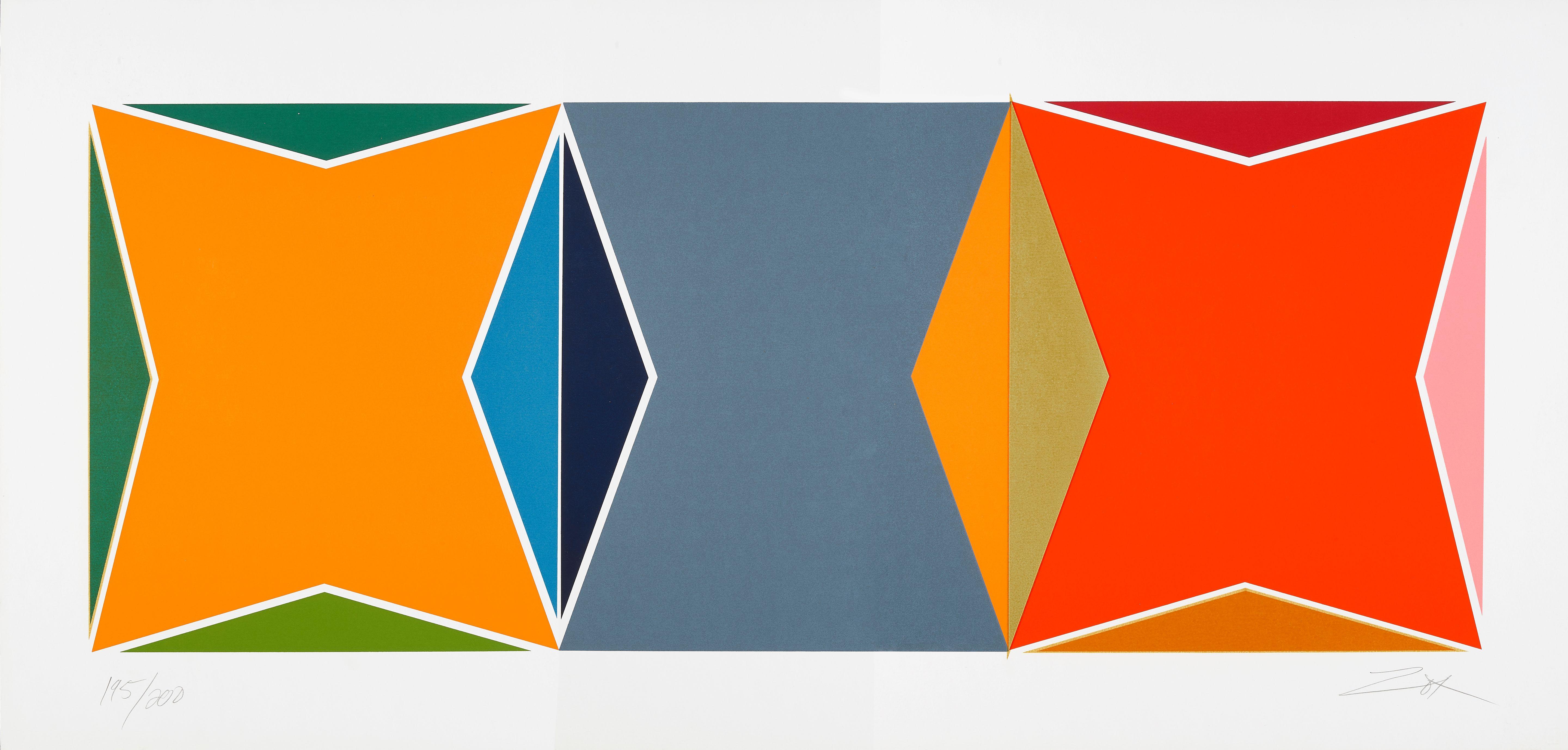 Larry Zox - Three Square Composition