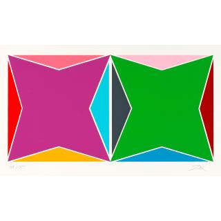 Larry Zox - Untitled, from Peace Portfolio I; Series VI (2 works)