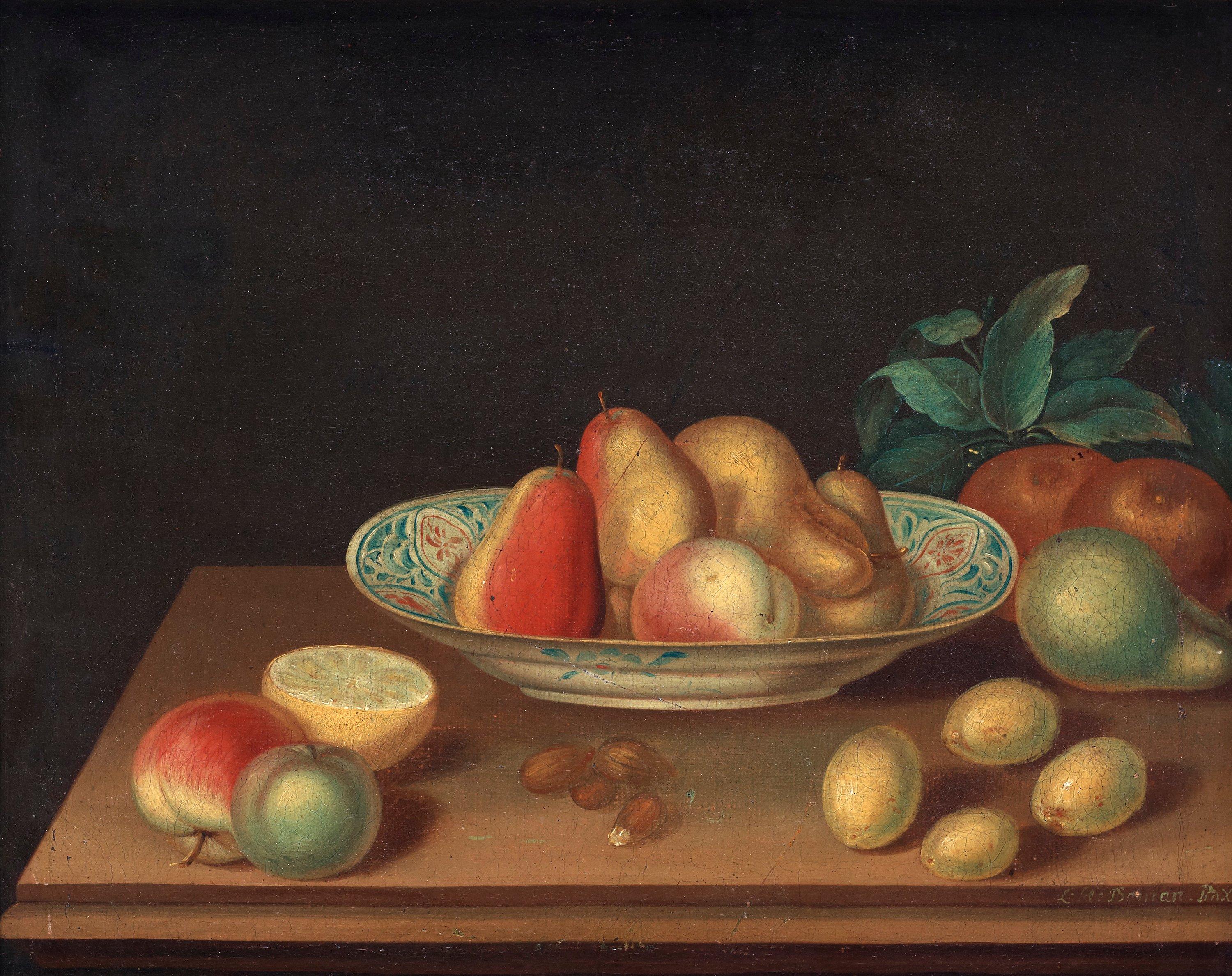 Lars Henning Boman - Still life with fruit and nuts