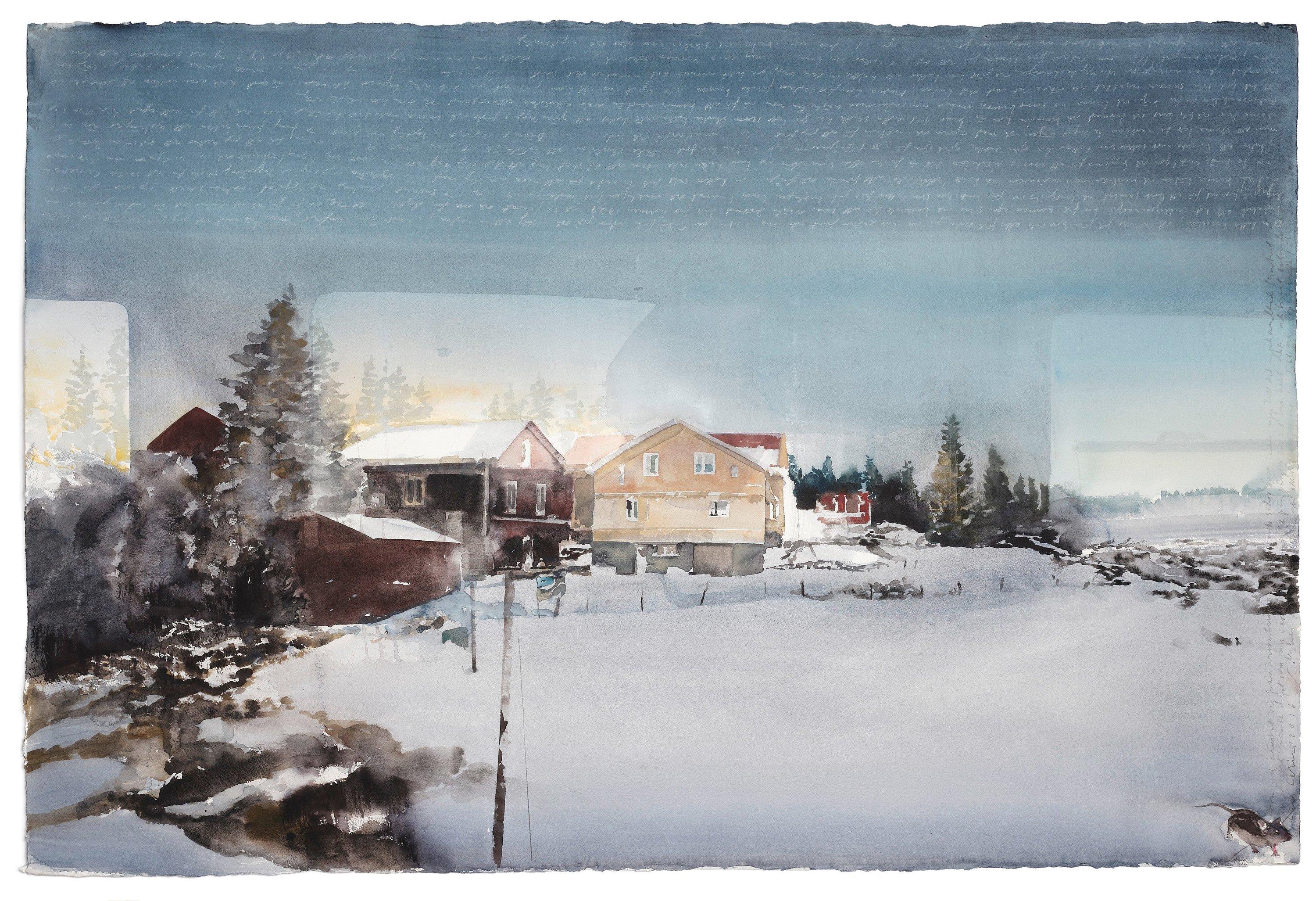 Lars Lerin - \'Mellandag, Värmland\'