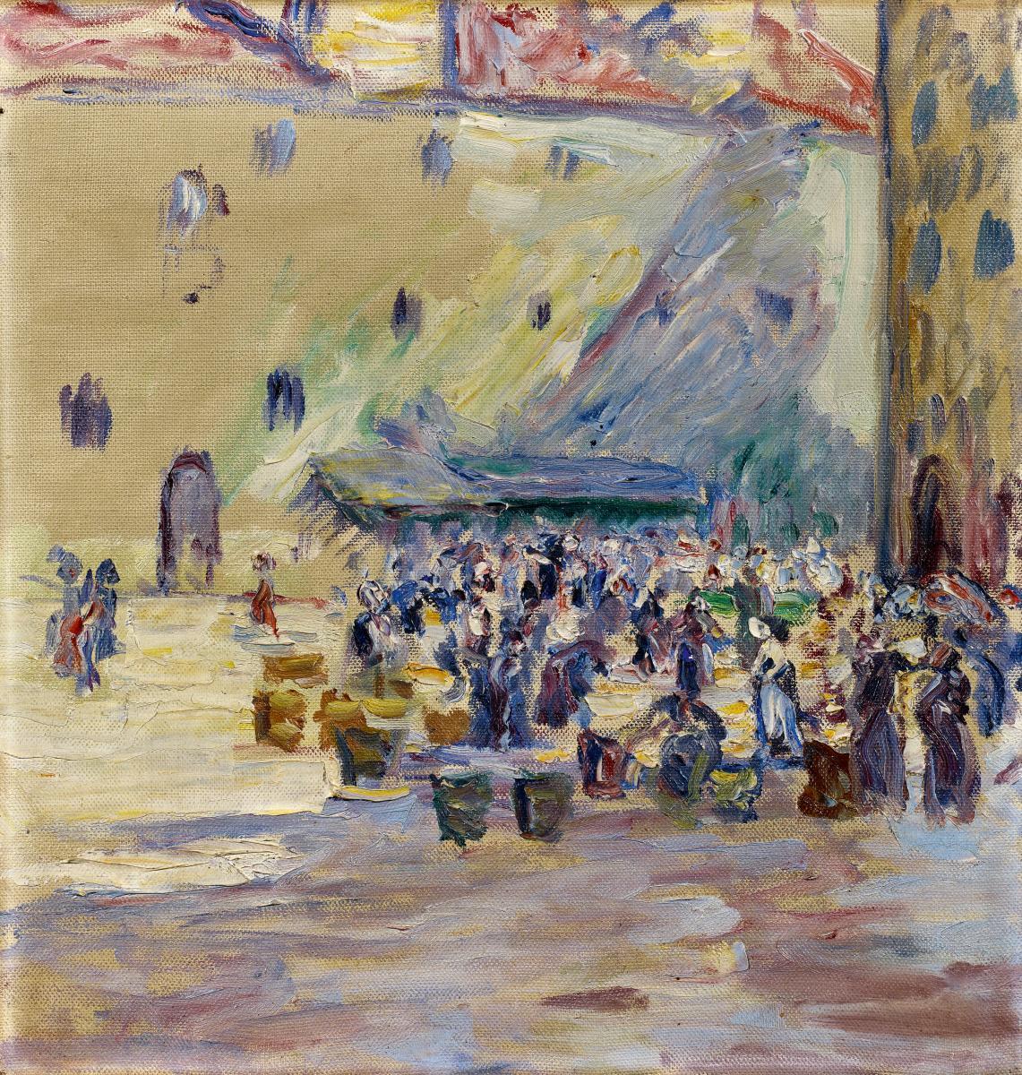 Lasar Segall - Zwei Ansichten des Marktplatzes in Meissen