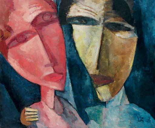 Lasar Segall - Zwei Köpfe