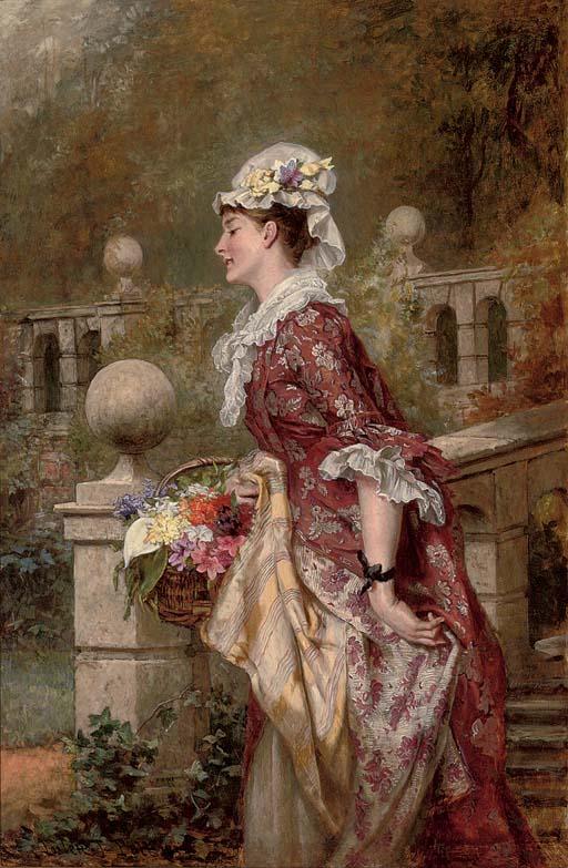 Laslett John Pott, R.B.A. - Flowers for my lady