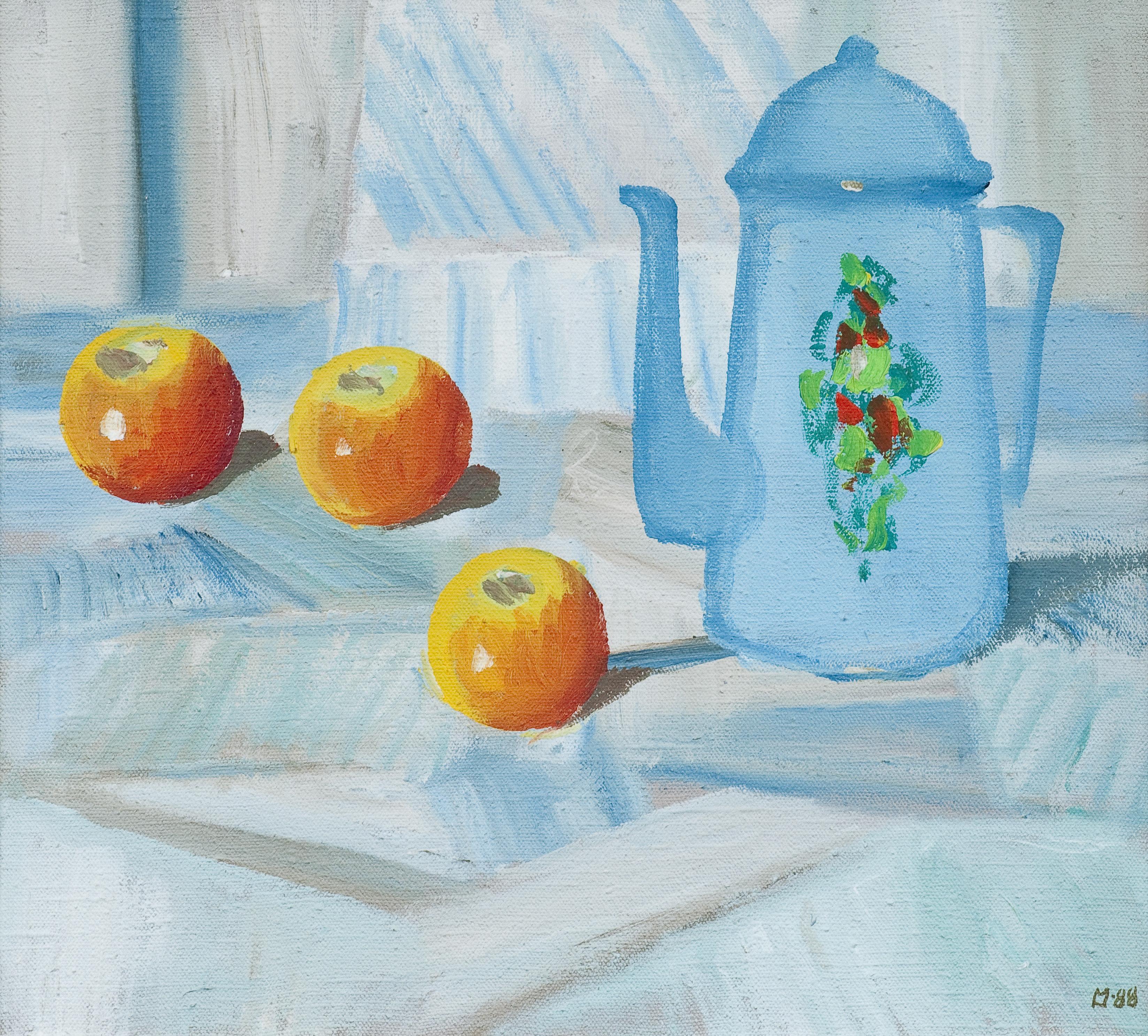 Lasse Marttinen - Still Life With A Jug And Apples.