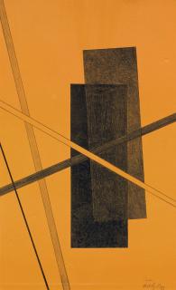 Laszlo Moholy-Nagy - Konstruktionen--Kestermappe 6: one plate (Passuth 127)