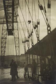 László Moholy-Nagy - \'Pont Transbordeur Im Regen, Marseille\' (The Transporter Bridge Under The Rain, Marseille)