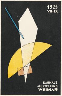 László Moholy-Nagy - Postkarte Bauhaus Ausstellung Weimar