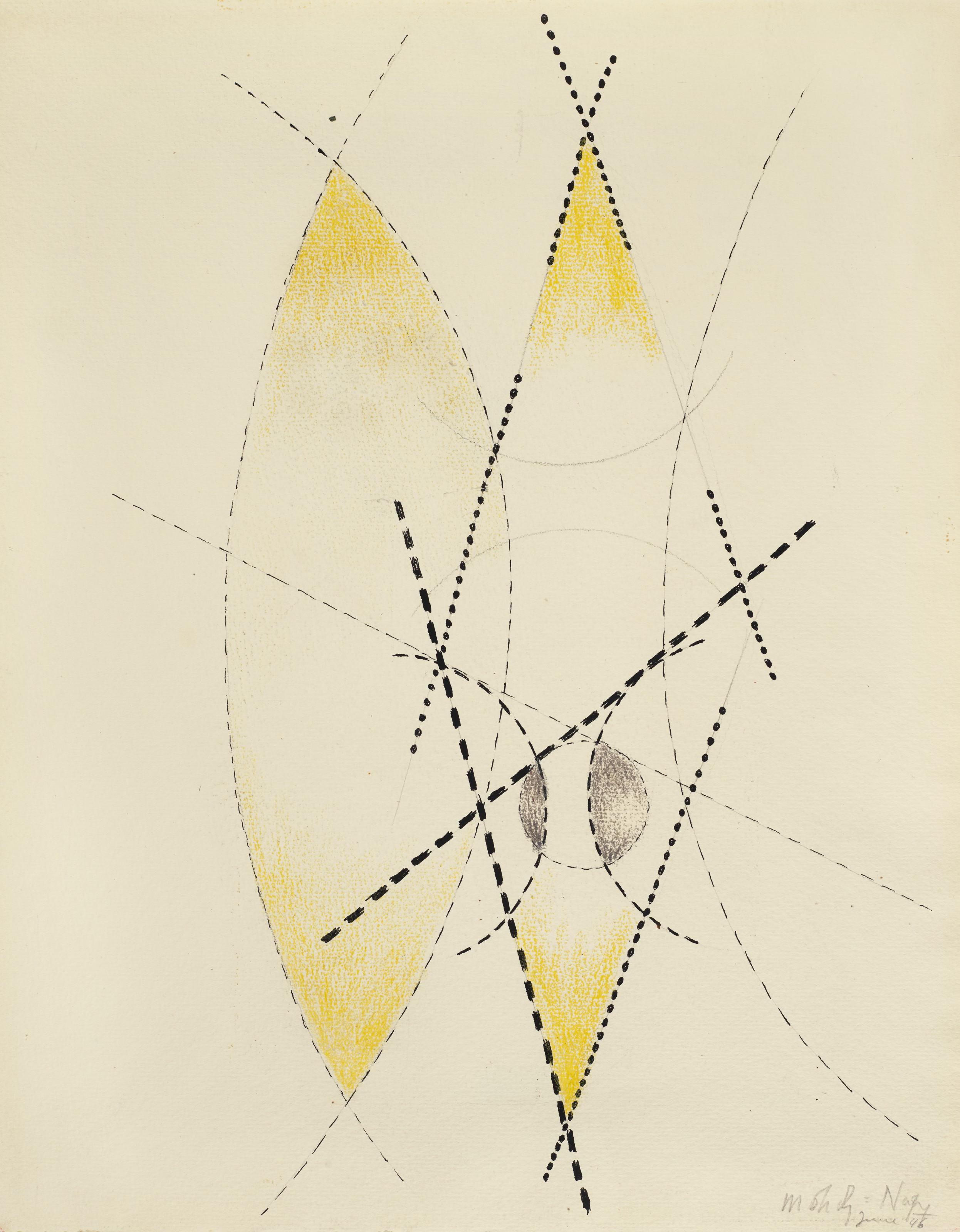 Laszlo Moholy-Nagy - Untitled (Composition, Yellow-Black)