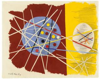 László Moholy-Nagy - Watercolor N° 2