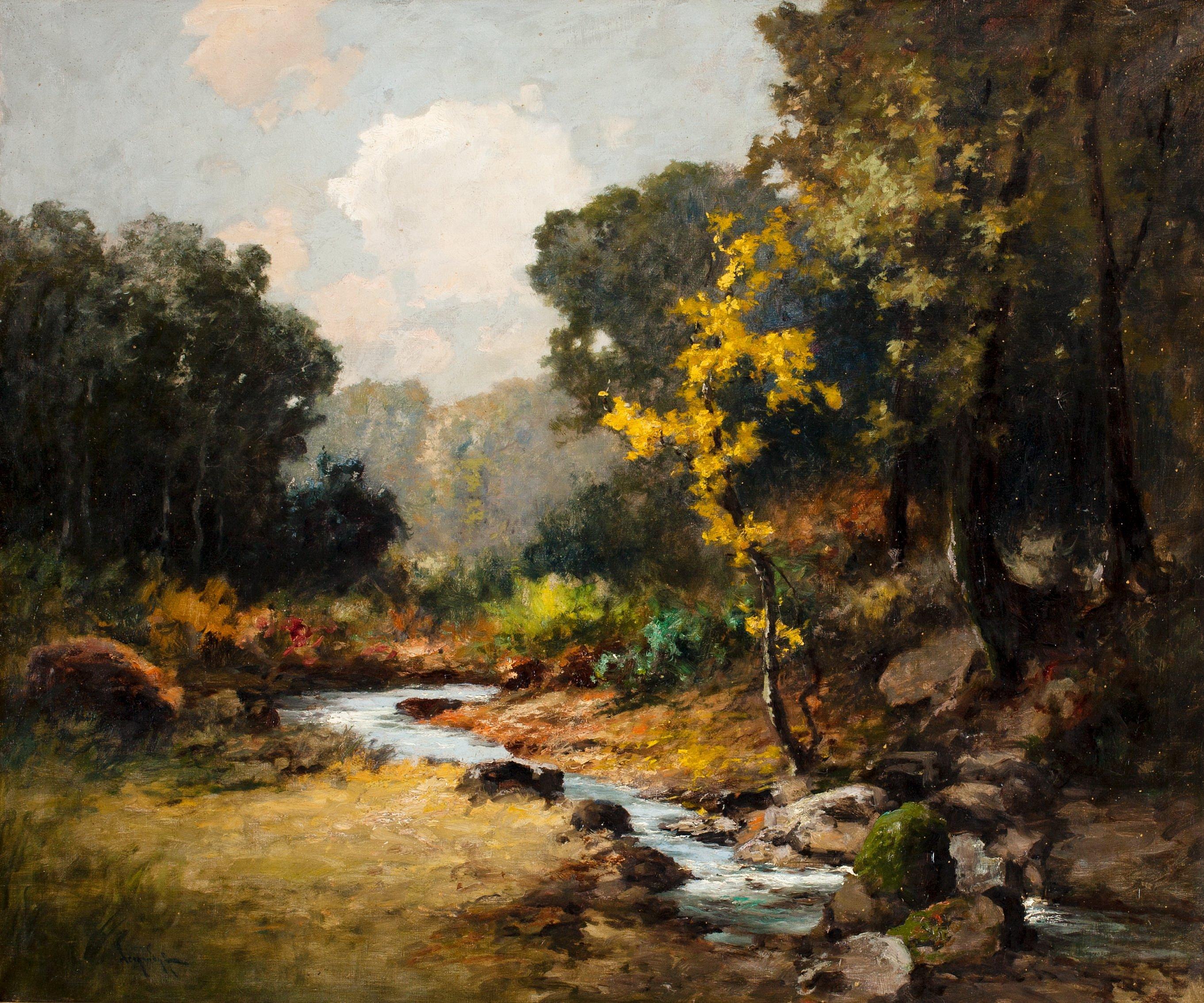 Lászlo Neogrady - Forest Stream.