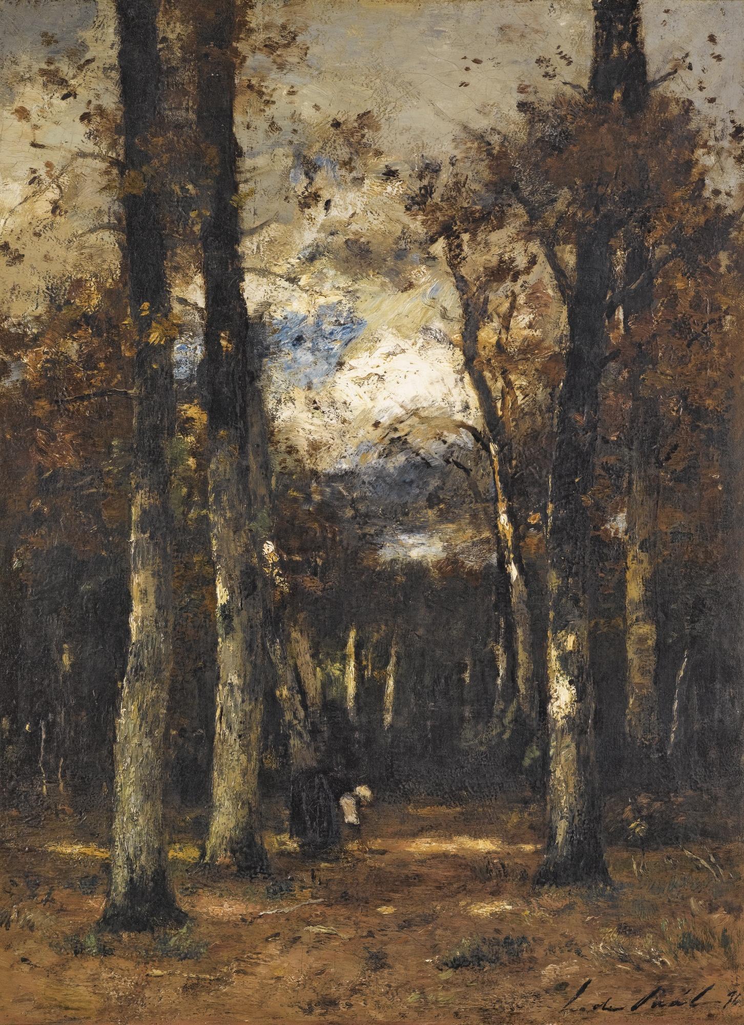 László Paál - Hungarian Forest At Fontainebleau