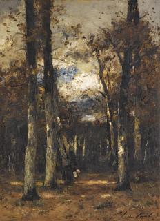 László Paál - Hungarian Forest At Fontainebleau