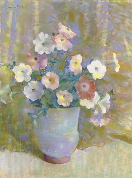 Laura Coombs Hills - Pink and White Petunias