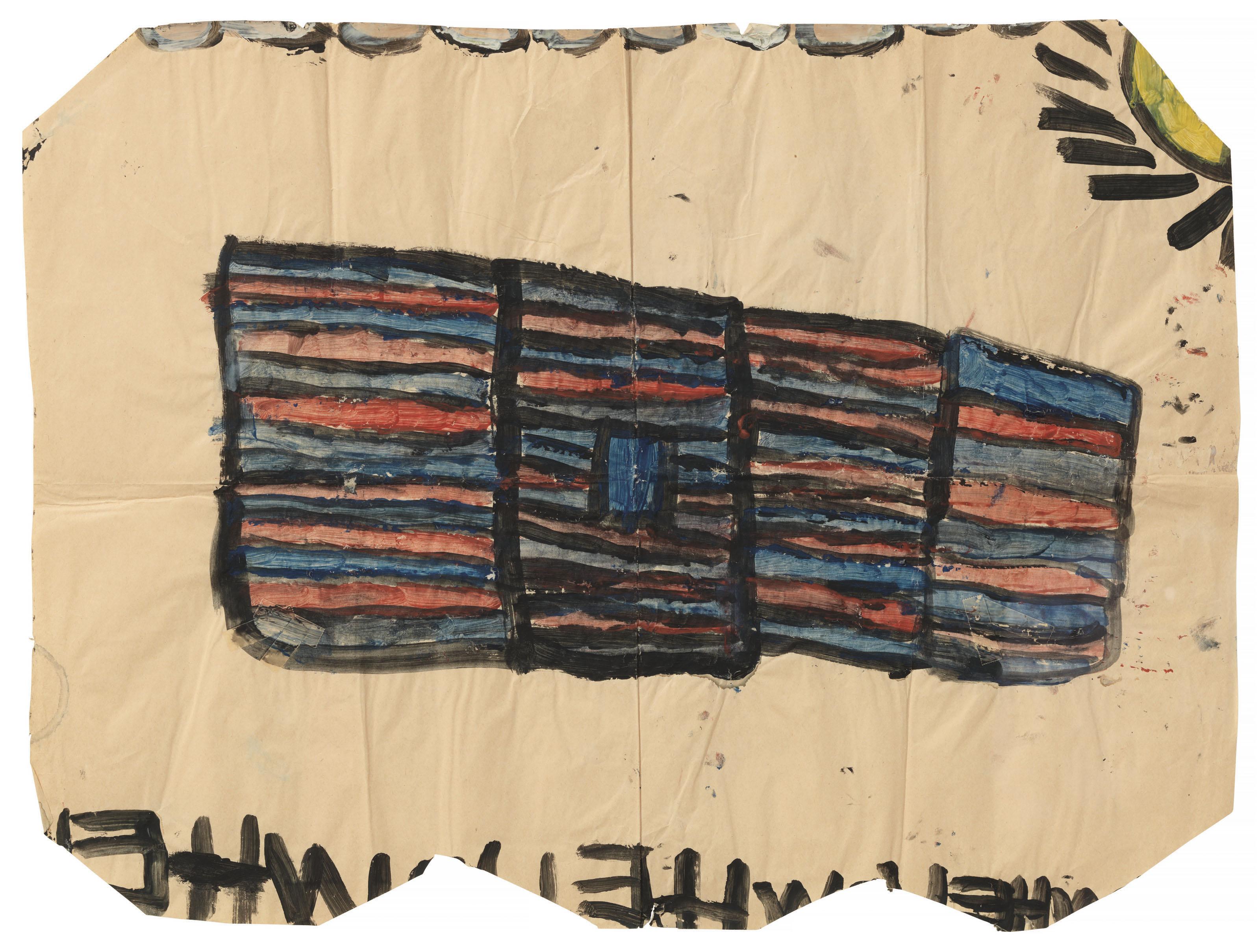 Laura Craig Mcnellis - Untitled (Red and Blue Building), 2000