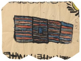 Laura Craig Mcnellis - Untitled (Red and Blue Building), 2000