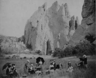 Laura Gilpin - Landscape Class, Broadmoor Art Academy, Garden of the Gods, Colorado Springs