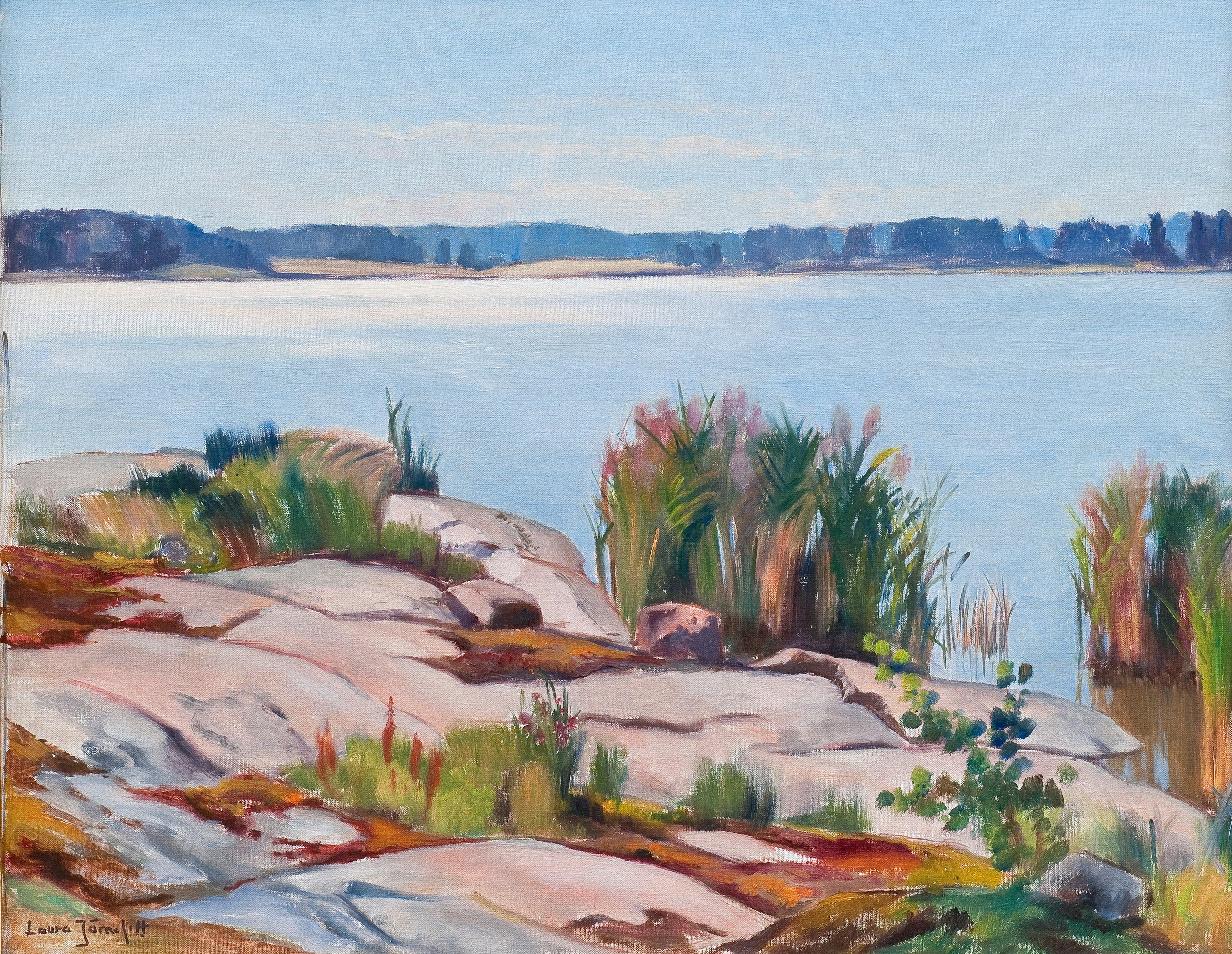 Laura Järnefelt - Archipelago View In Sunlight.