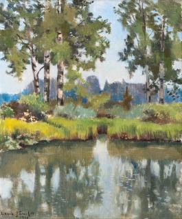 Laura Järnefelt - Birches On The Shore.