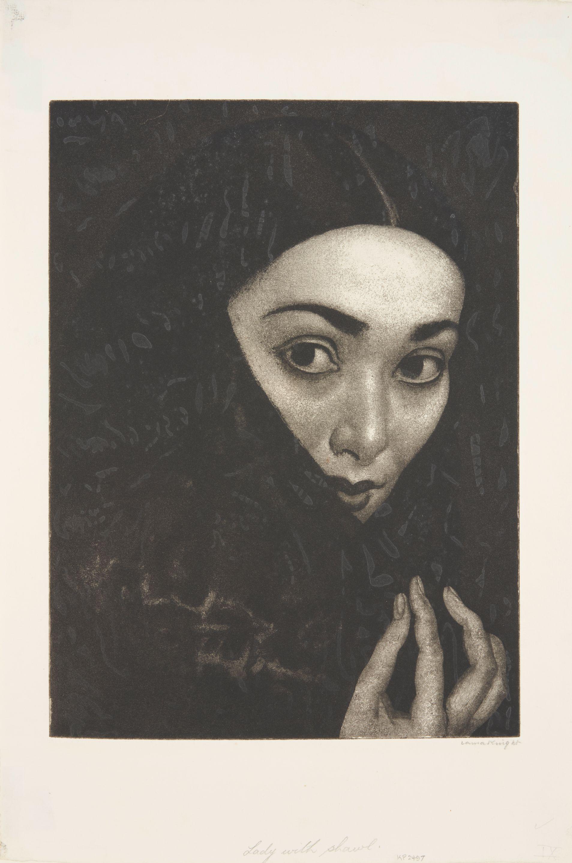 Laura Knight - Lady with a Shawl