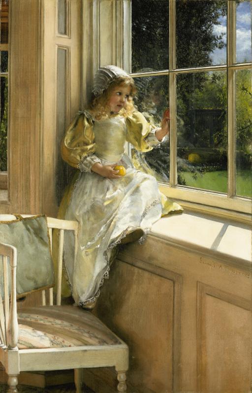 Laura, Lady Alma-Tadema - A Looking Out o\'Window (Sunshine)