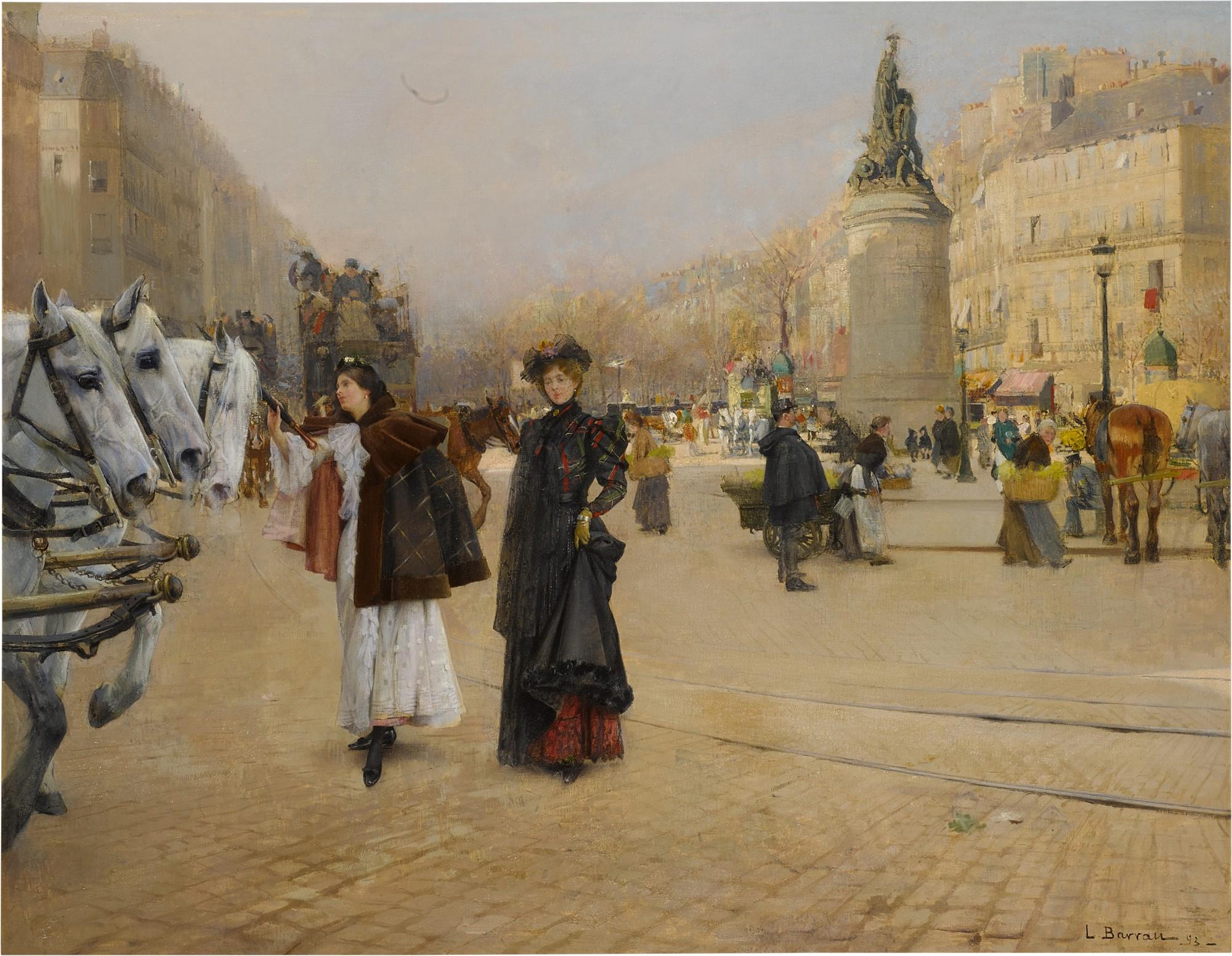 Laureano Barrau Buñol - Sur la place de Clichy