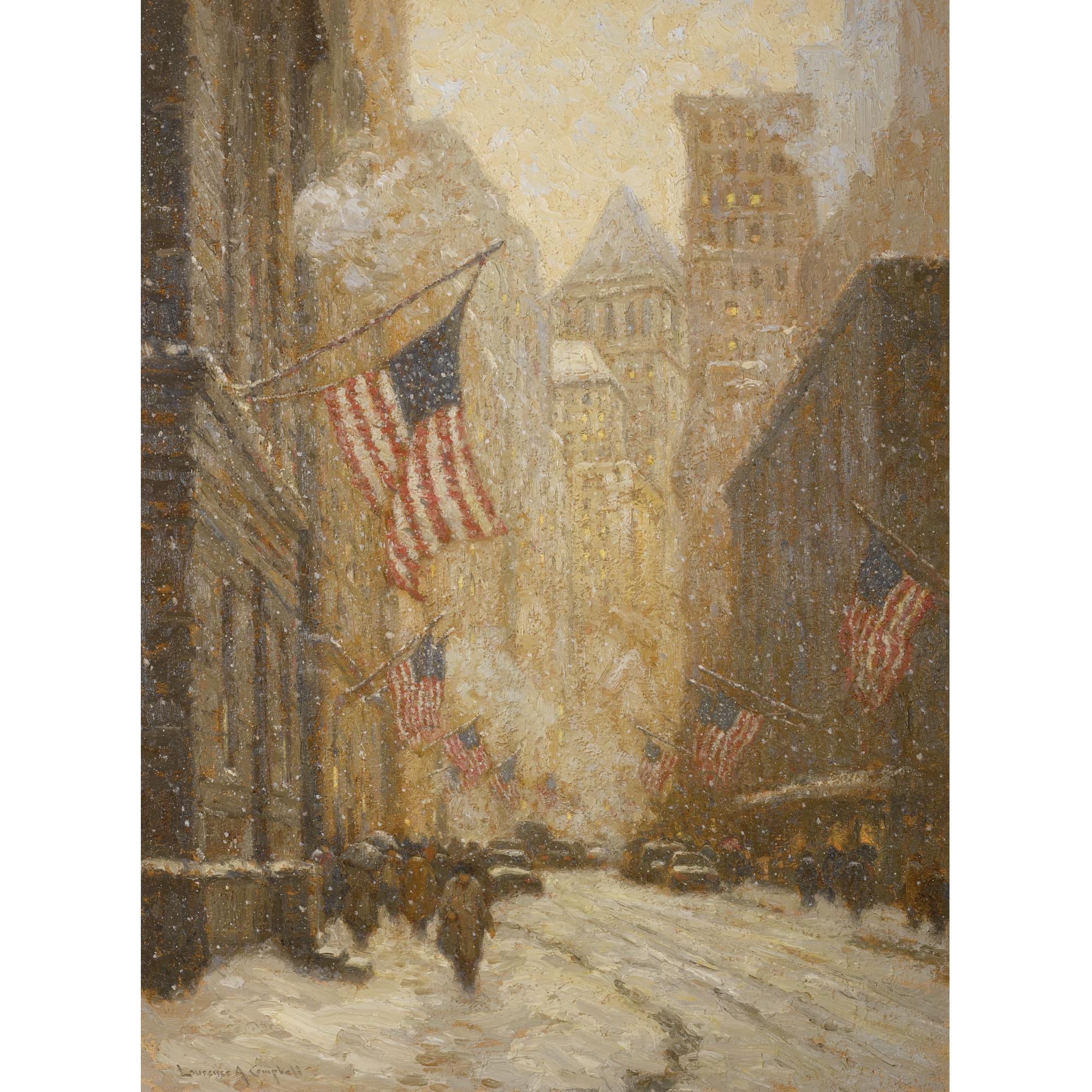 Laurence A. Campbell - Winter On Broad Street