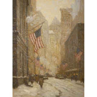 Laurence A. Campbell - Winter On Broad Street