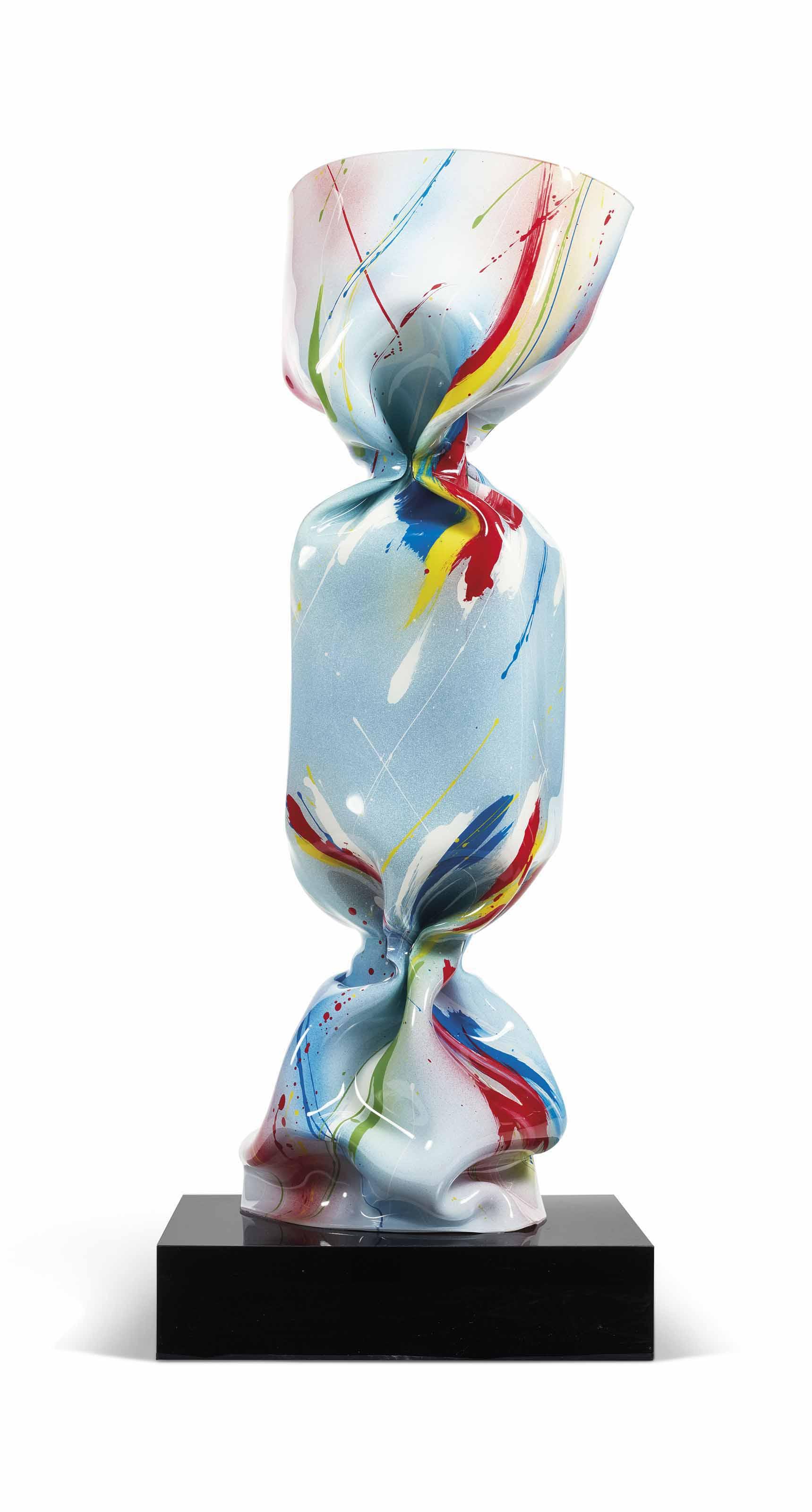 Laurence Jenkell - Wrapping bonbon peint, Blue pacific