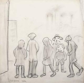 Laurence Stephen Lowry, R.A. - A group of figures