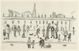 Laurence Stephen Lowry R.A. - A Street Full of People