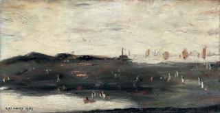 Laurence Stephen Lowry, R.A. - Beach With Yachts