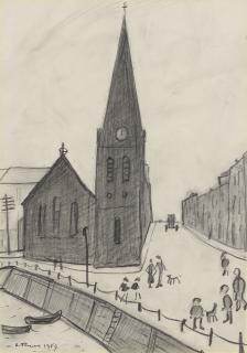 Laurence Stephen Lowry, R.A. - Church on the Quay, Maryport