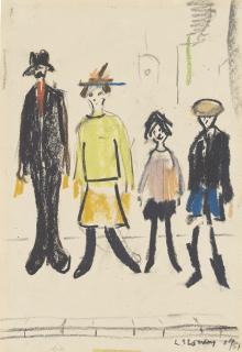 Laurence Stephen Lowry, R.A. - Family Outing