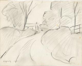 Laurence Stephen Lowry, R.A. - Farm At Rockcliffe