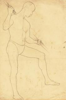 Laurence Stephen Lowry, R.A. - Figure Study