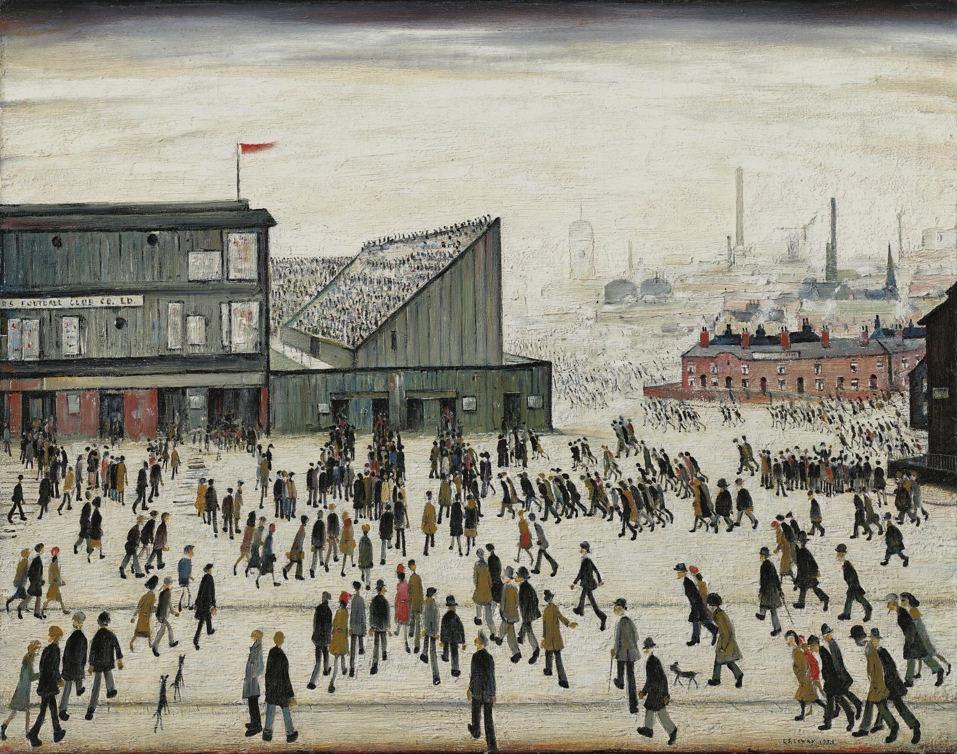 Laurence Stephen Lowry, R.A. - Going to the Match