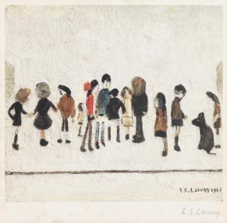 Laurence Stephen Lowry R.A. - Group of Children