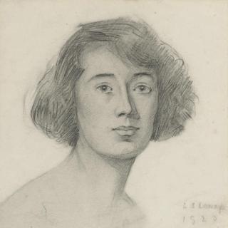 Laurence Stephen Lowry, R.A. - Head of a lady