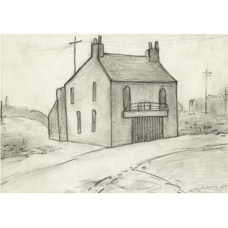 Laurence Stephen Lowry, R.A. - House By The Road