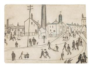 Laurence Stephen Lowry R.A. - Northern Street Scene