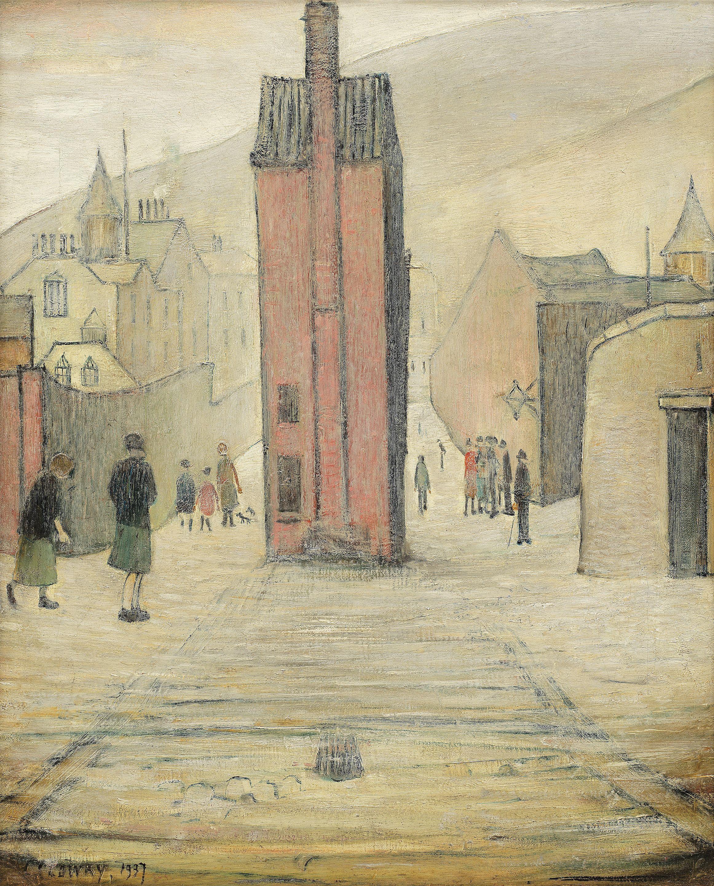 Laurence Stephen Lowry R.A. - Old Buildings, Edinburgh