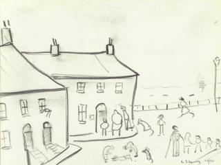 Laurence Stephen Lowry, R.A. - Old Houses at Hastings