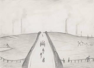 Laurence Stephen Lowry, R.A. - Over The Hill